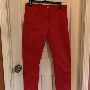 GAP Cropped Coral Chinos 6